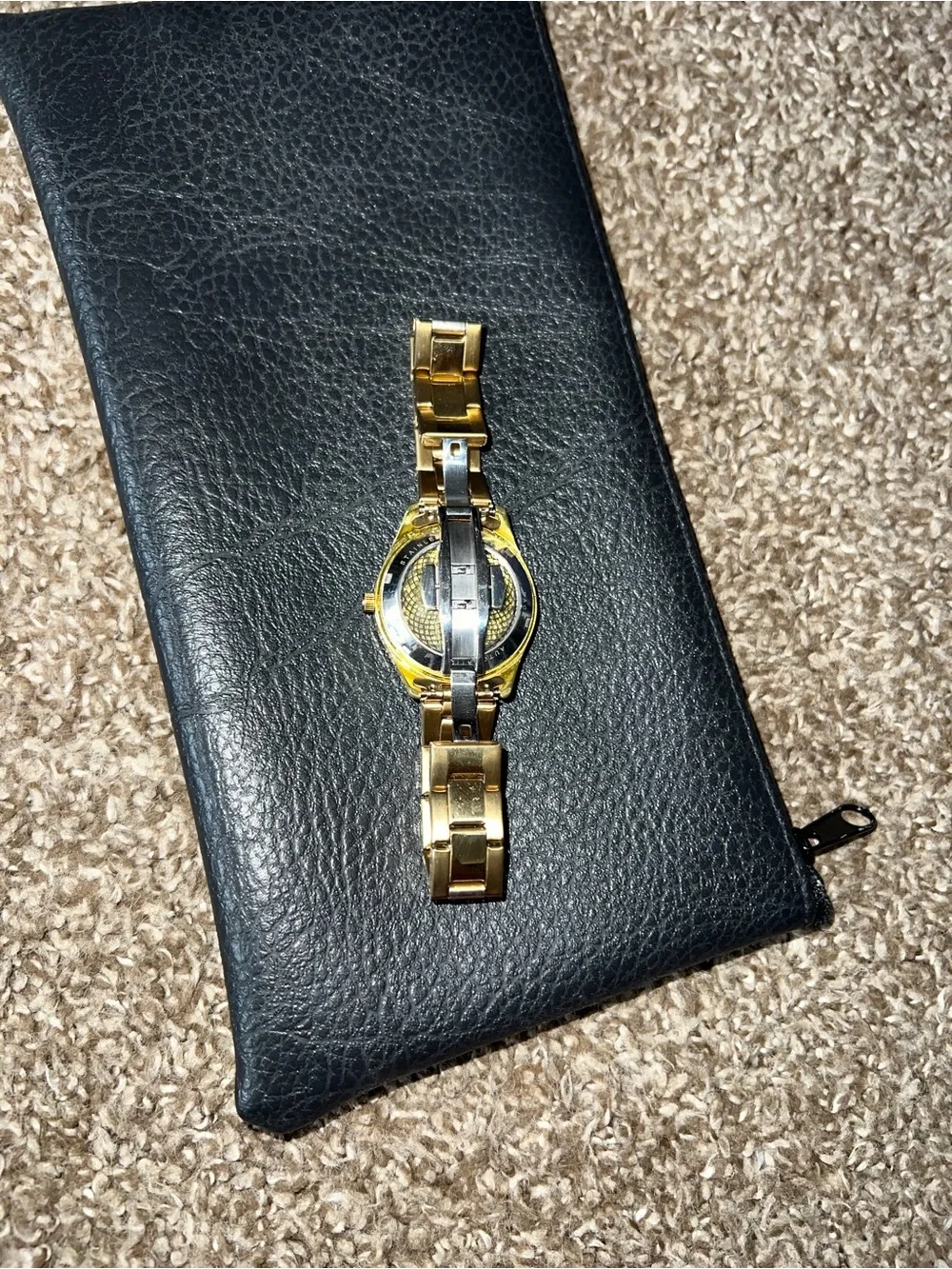 AIYSHI Vintage OG Gold Lab Diamond Stainless Steel Watch